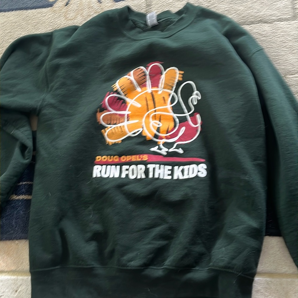 This sweatshirt is also from a race it’s a size medium and super comfortable.